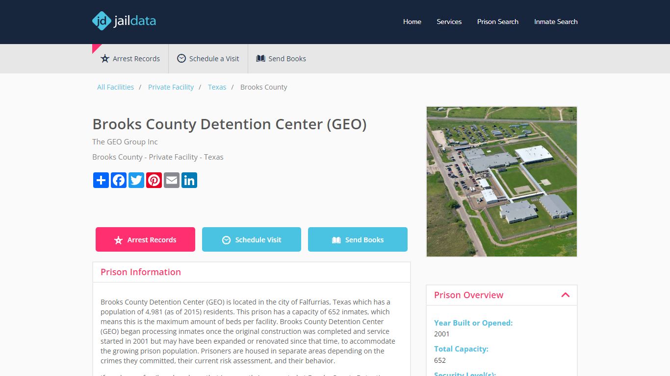 Brooks County Detention Center (GEO) Inmate Search and Prisoner Info ...